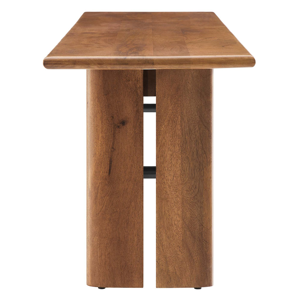 Amistad 72" Wood Bench - Walnut