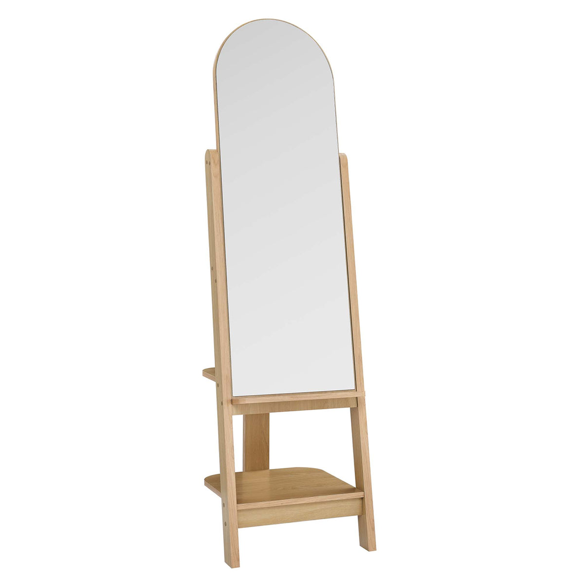 Ascend Standing Mirror - Oak