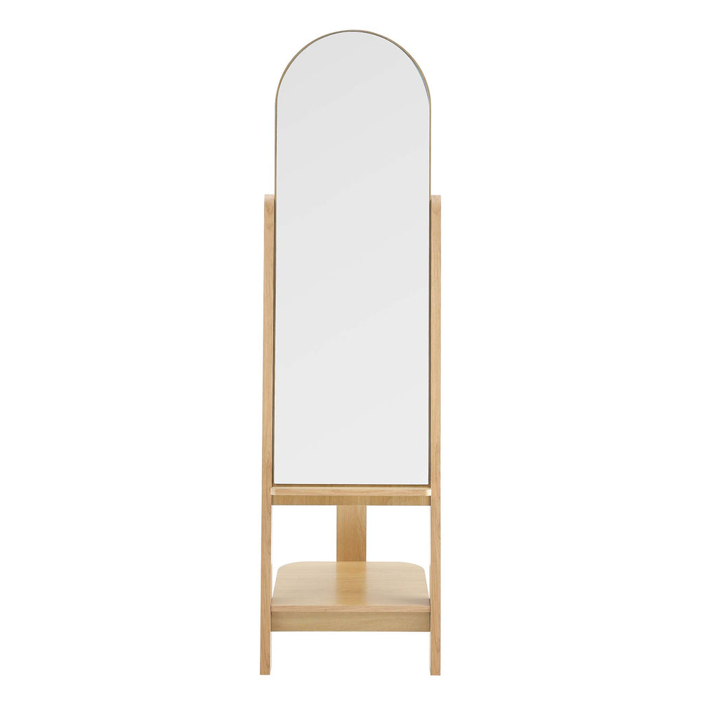 Ascend Standing Mirror - Oak