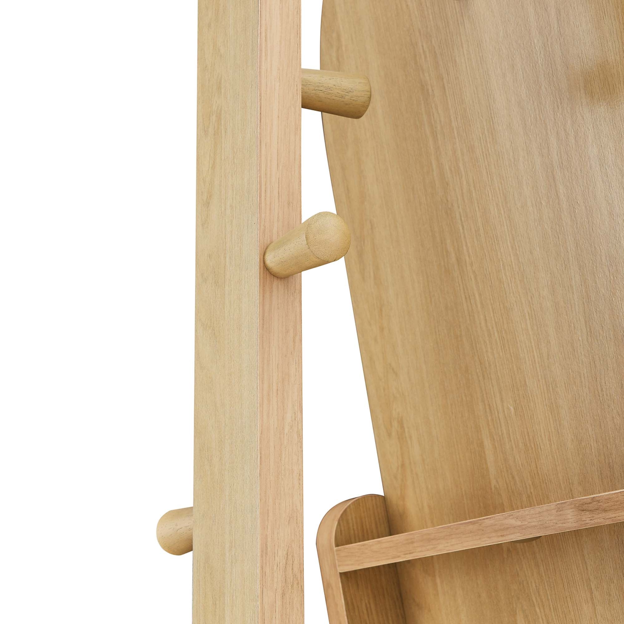 Ascend Standing Mirror - Oak
