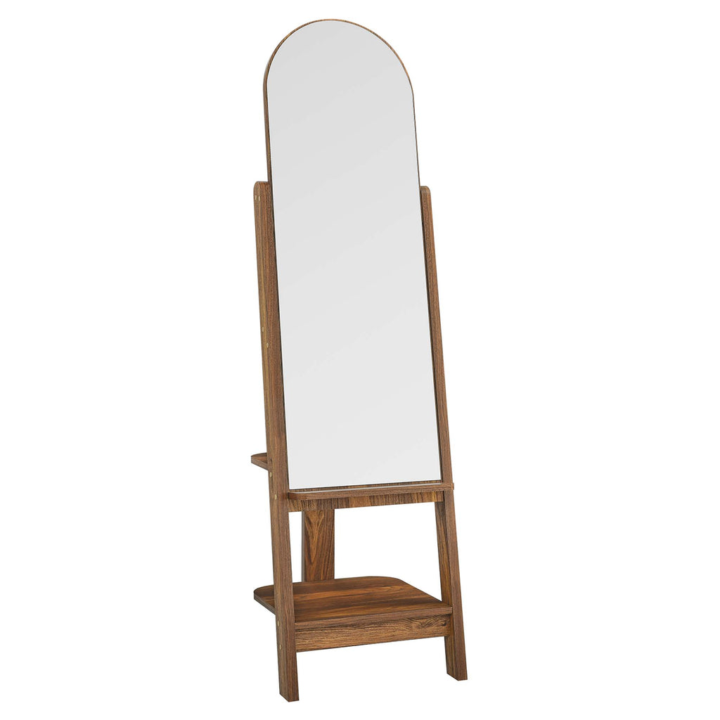 Ascend Standing Mirror - Walnut