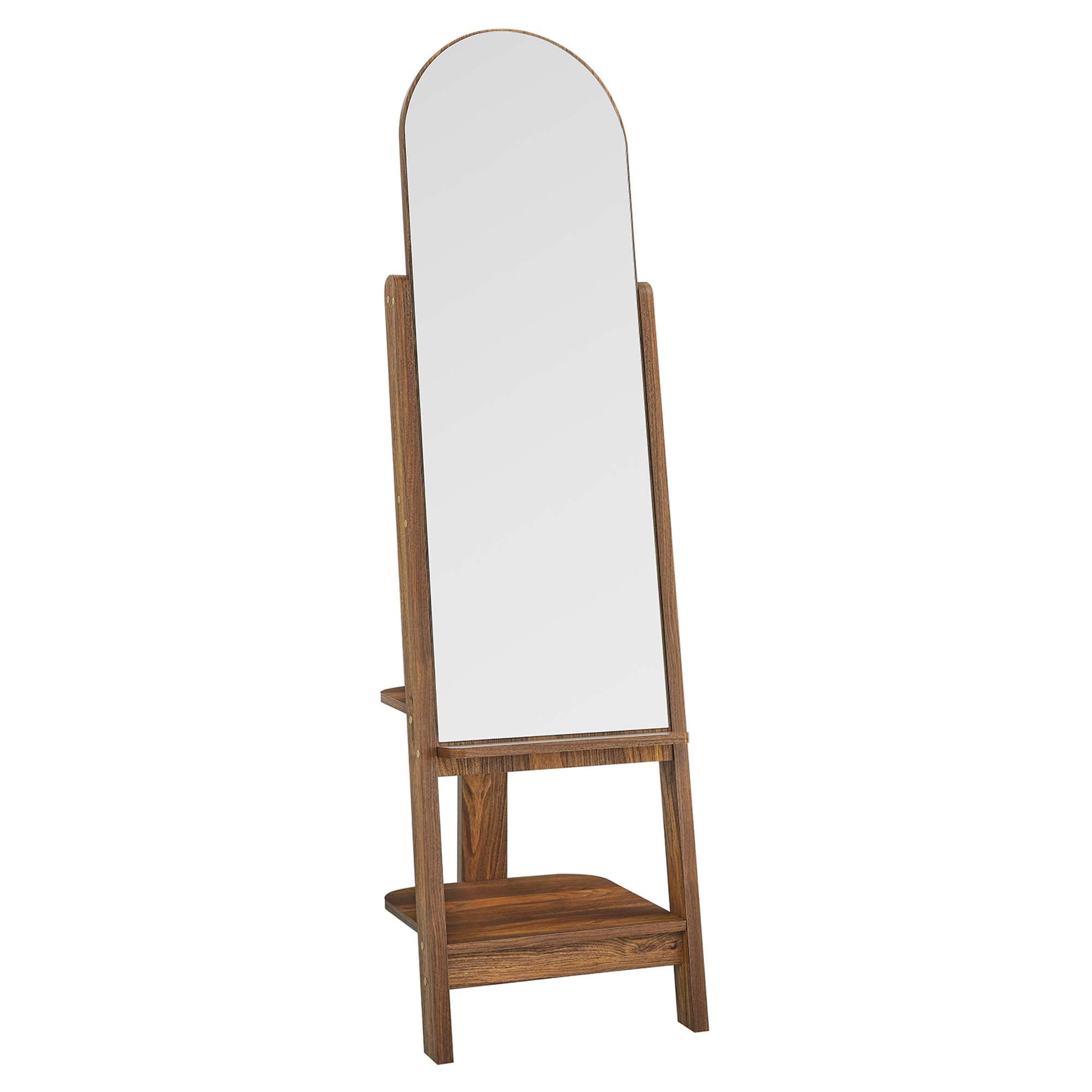 Ascend Standing Mirror - Walnut