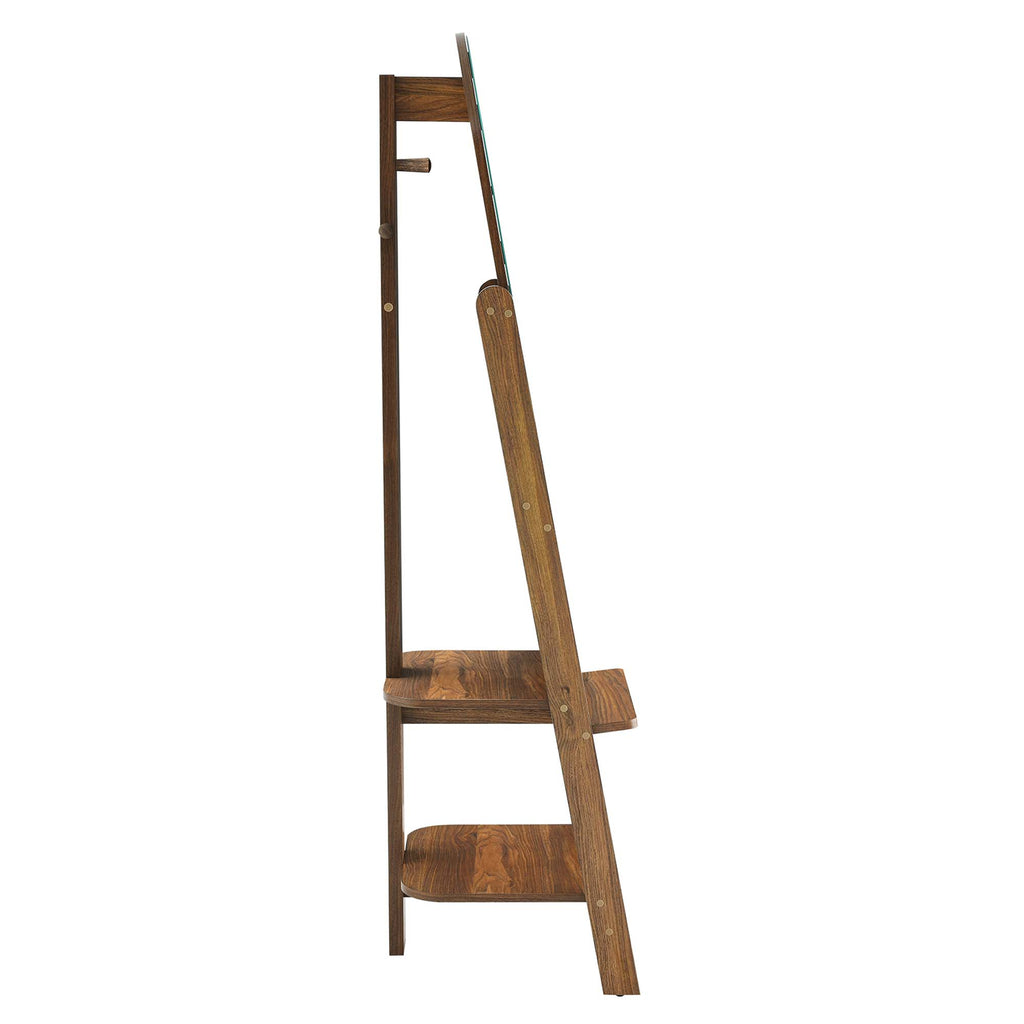 Ascend Standing Mirror - Walnut