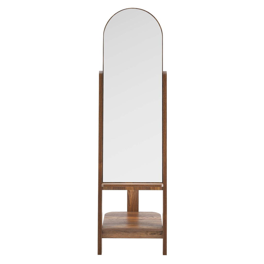 Ascend Standing Mirror - Walnut