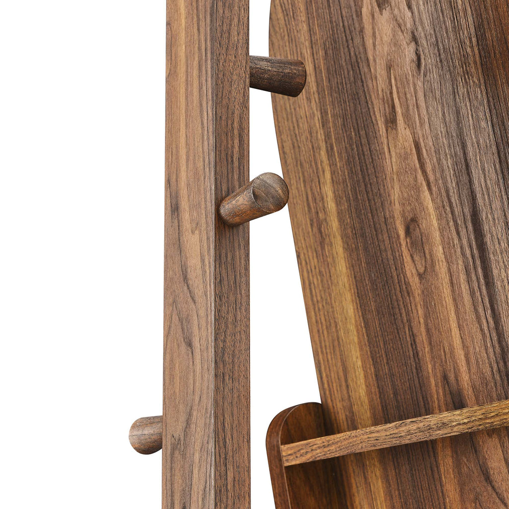 Ascend Standing Mirror - Walnut