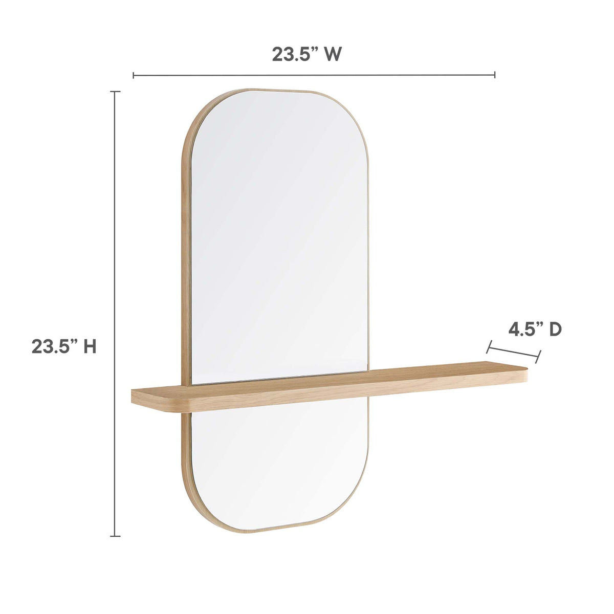 Solstice Mirror - Oak