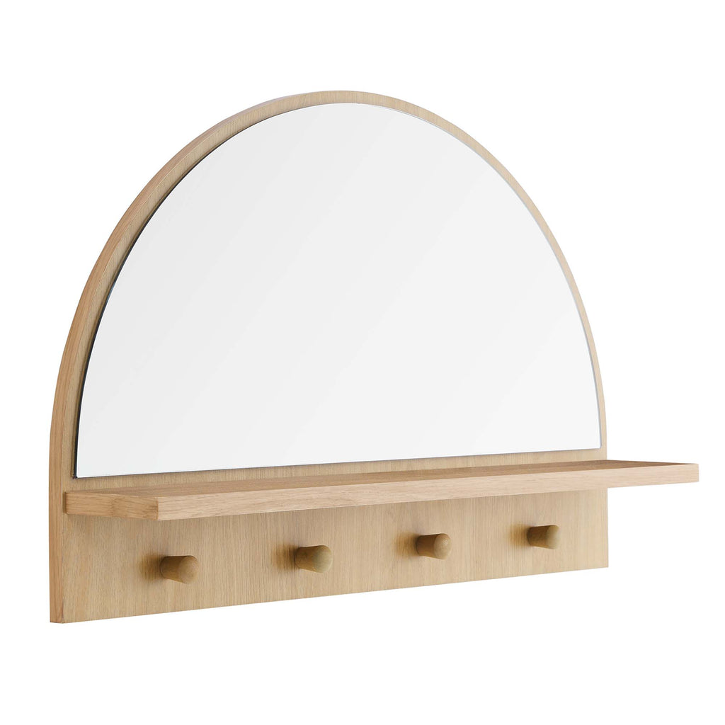 Moonbeam Arched Mirror - Oak