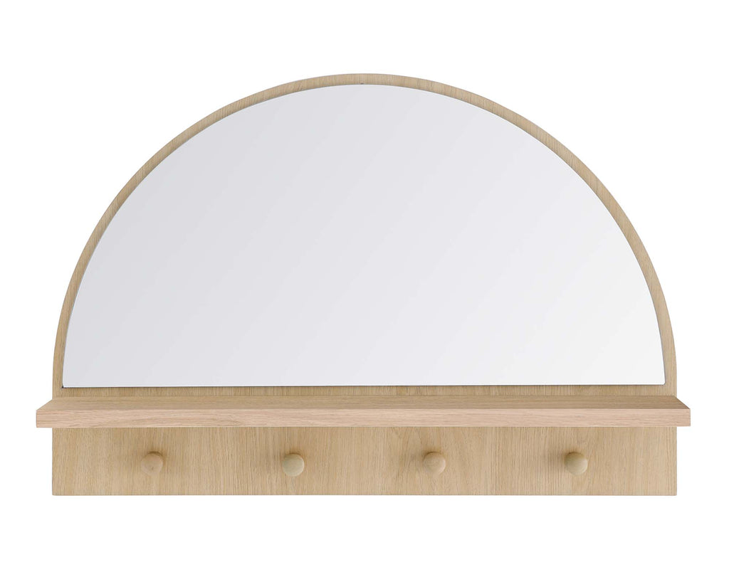 Moonbeam Arched Mirror - Oak