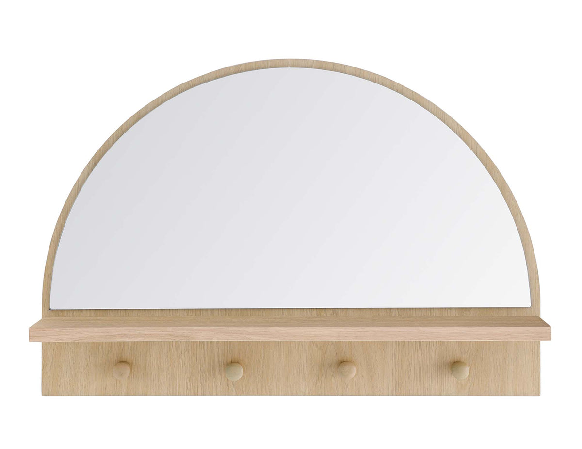 Moonbeam Arched Mirror - Oak