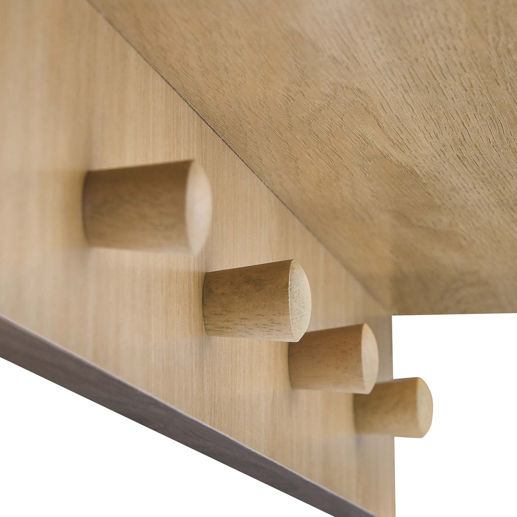 Moonbeam Arched Mirror - Oak