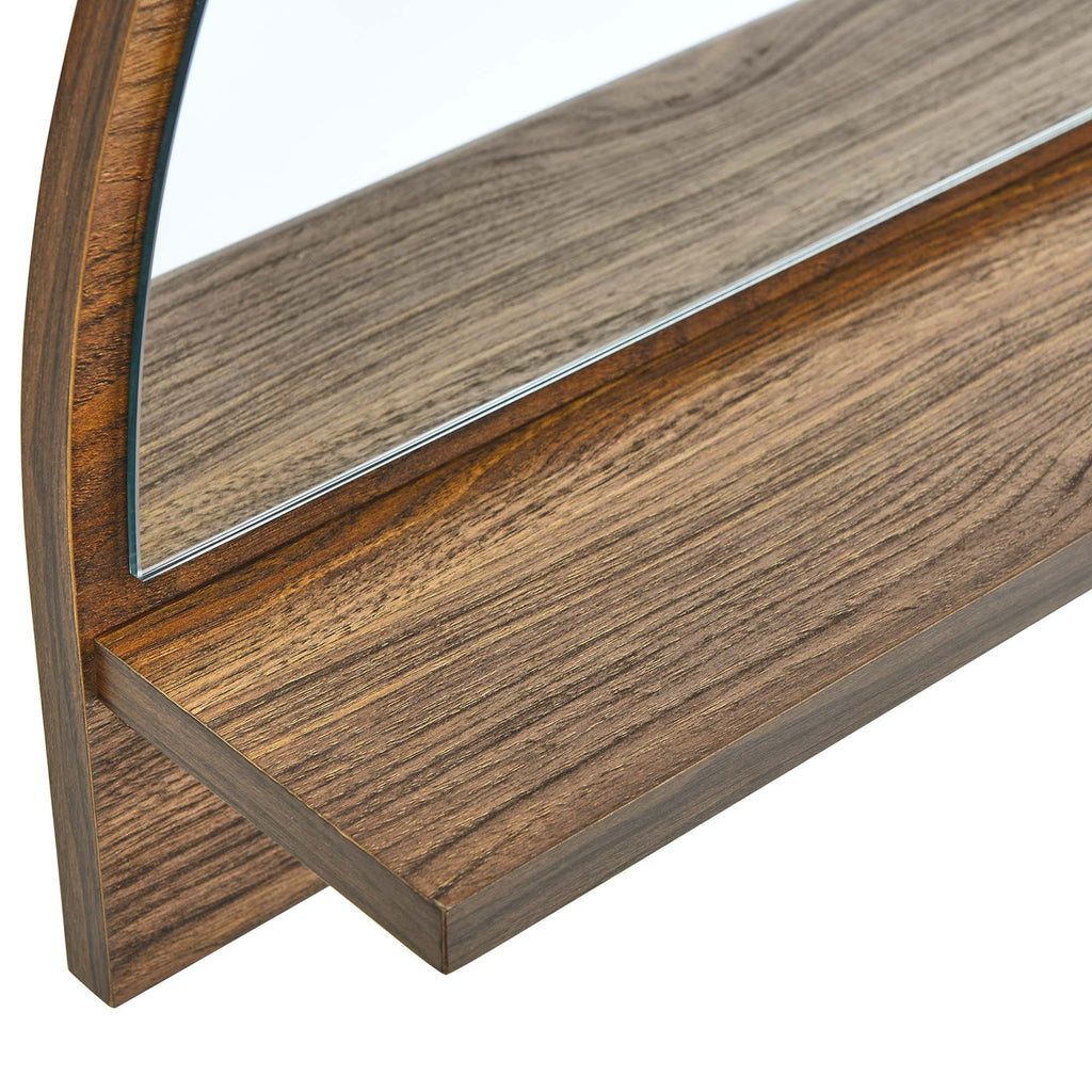 Moonbeam Arched Mirror - Walnut