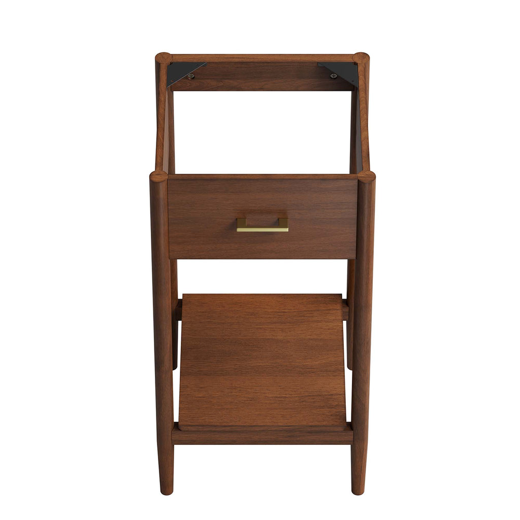 Zaire 18" Bathroom Vanity Cabinet (Sink Basin Not Included) - Walnut