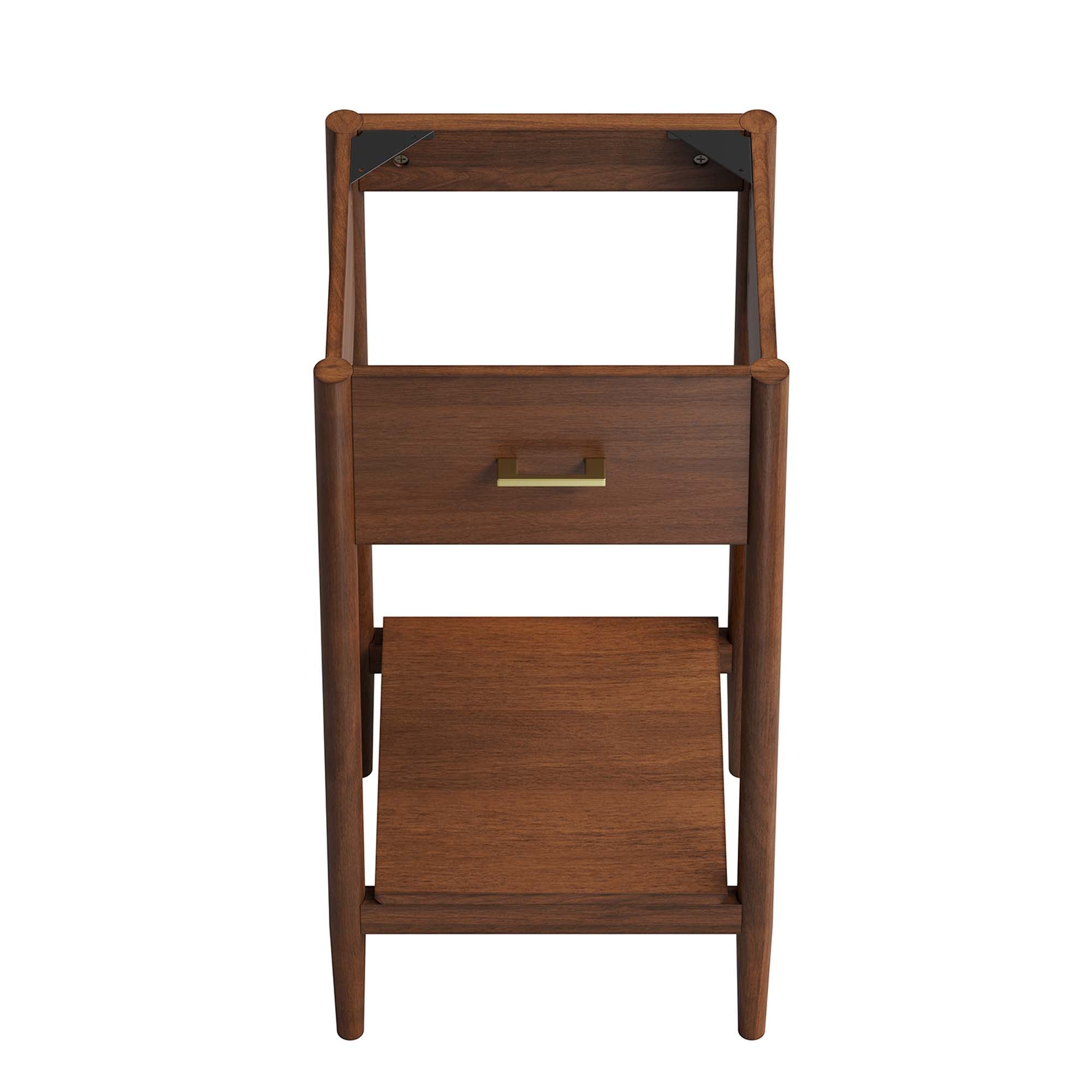 Zaire 18" Bathroom Vanity Cabinet (Sink Basin Not Included) - Walnut