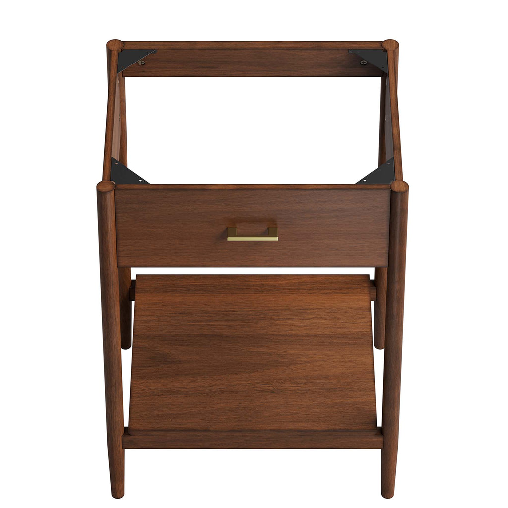 Zaire 24" Bathroom Vanity Cabinet (Sink Basin Not Included) - Walnut