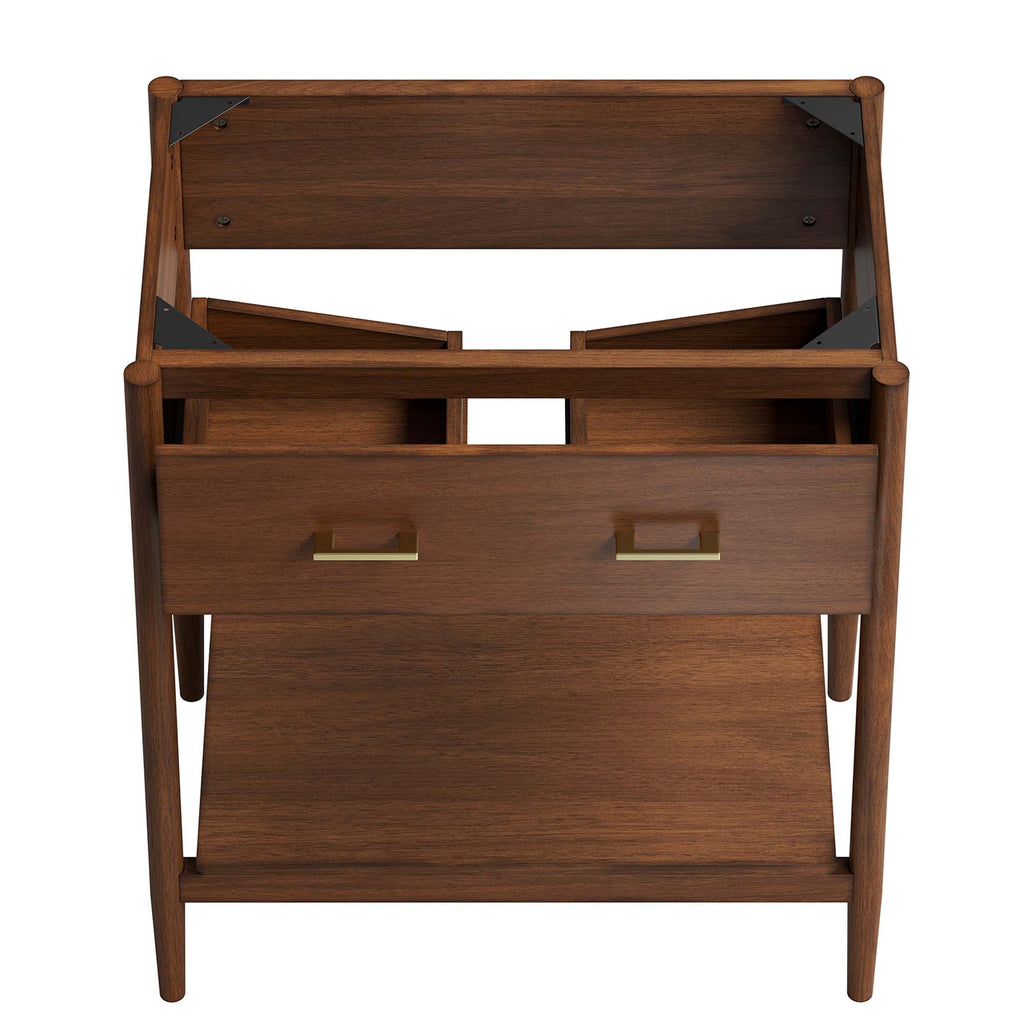 Zaire 30" Bathroom Vanity Cabinet (Sink Basin Not Included) - Walnut
