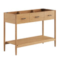 Zaire 48" Single Sink Compatible Bathroom Vanity Cabinet (Sink Basin Not Included) - Natural