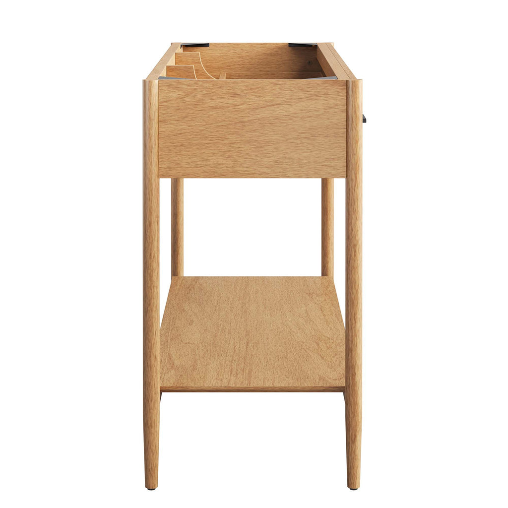 Zaire 48" Single Sink Compatible Bathroom Vanity Cabinet (Sink Basin Not Included) - Natural
