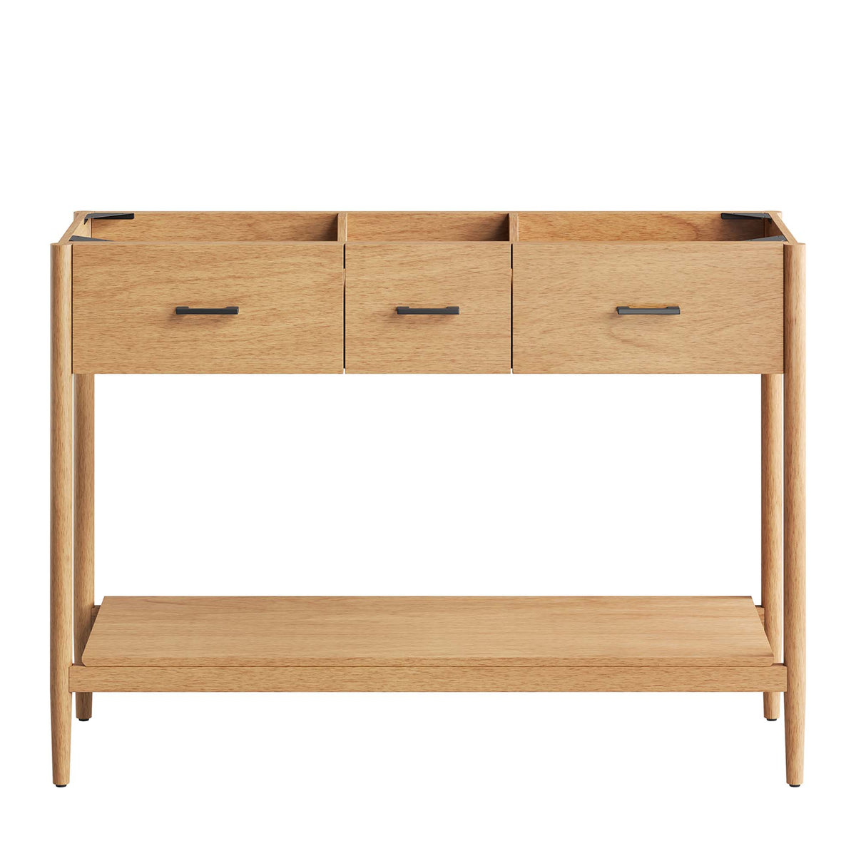 Zaire 48" Double Sink Compatible Bathroom Vanity Cabinet (Sink Basin Not Included) - Natural