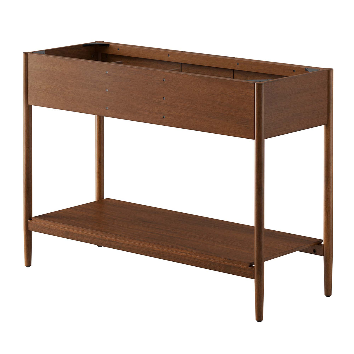 Zaire 48" Double Sink Compatible Bathroom Vanity Cabinet (Sink Basin Not Included) - Walnut