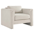 Visible Fabric Armchair - Ivory