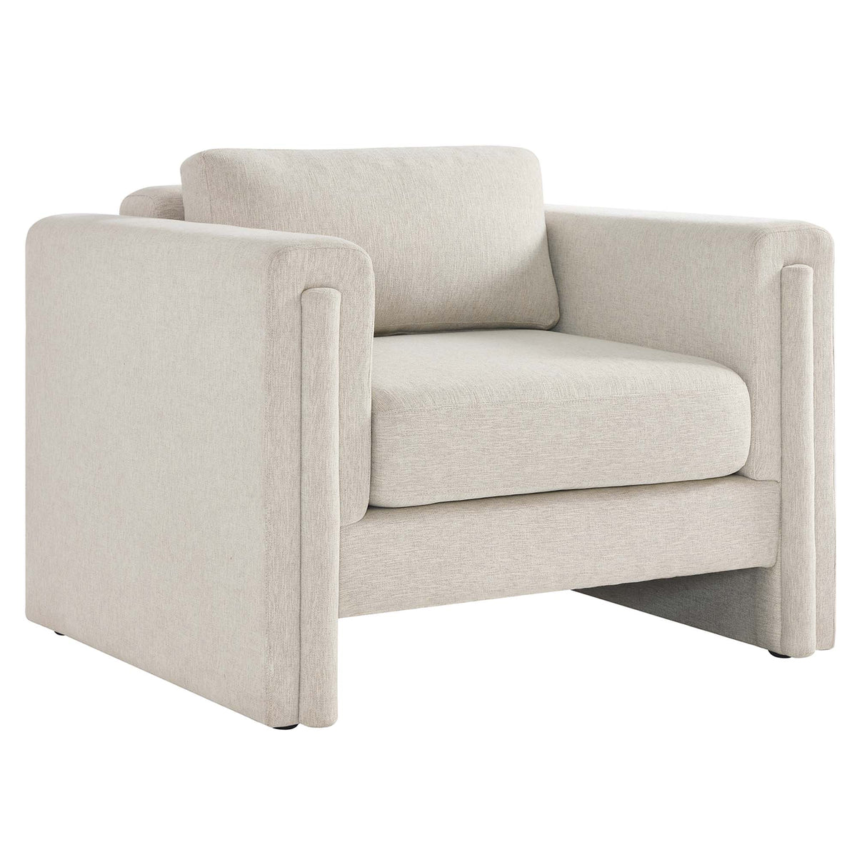 Visible Fabric Armchair - Ivory