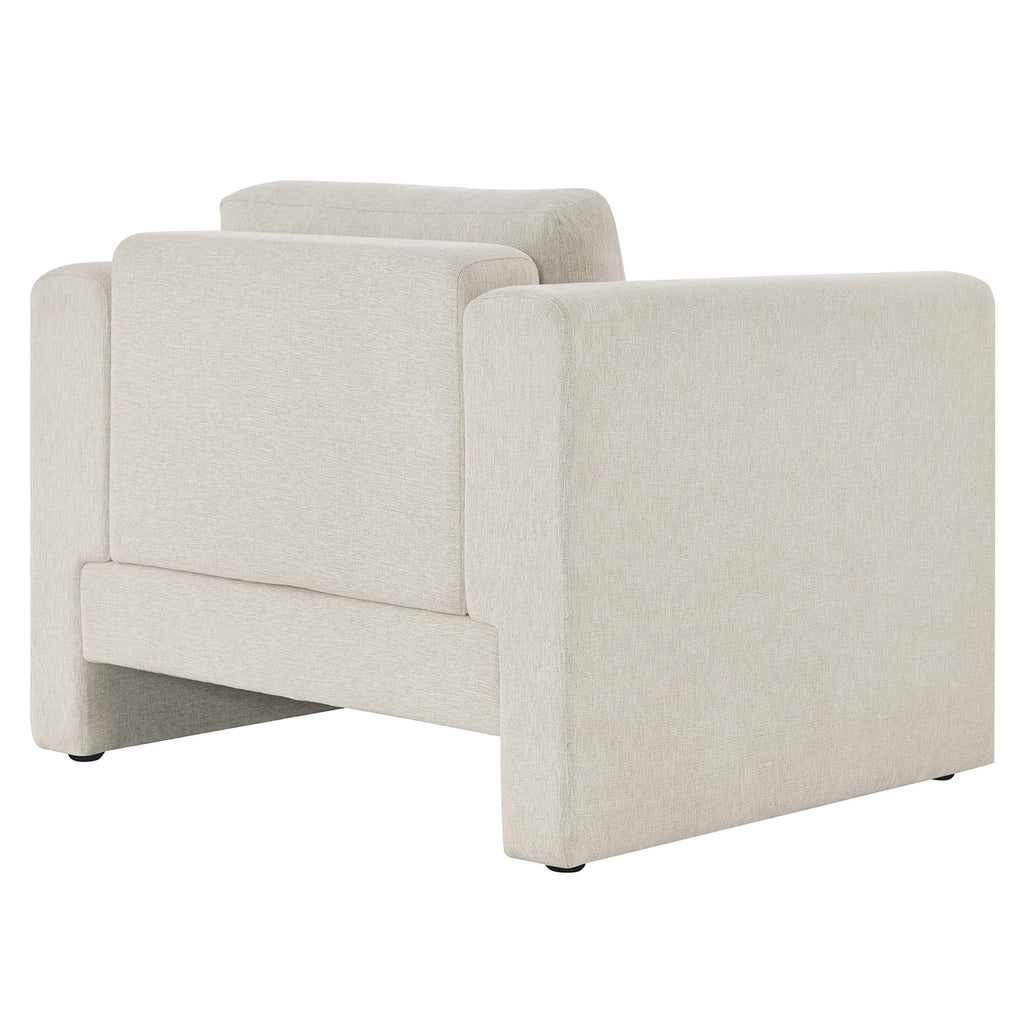 Visible Fabric Armchair - Ivory
