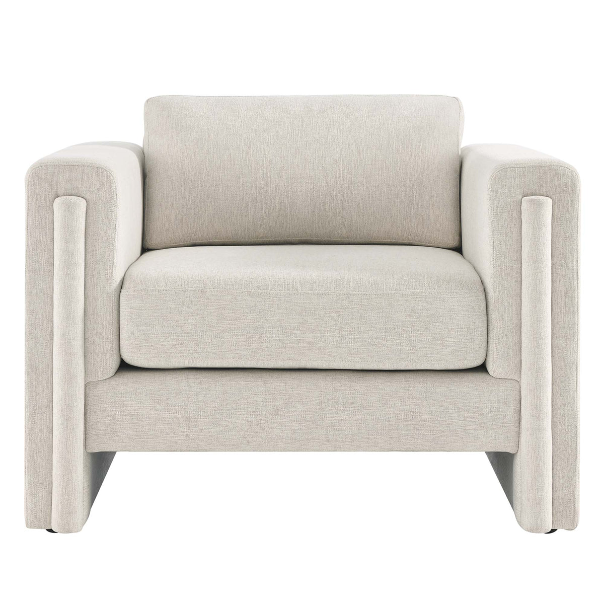 Visible Fabric Armchair - Ivory