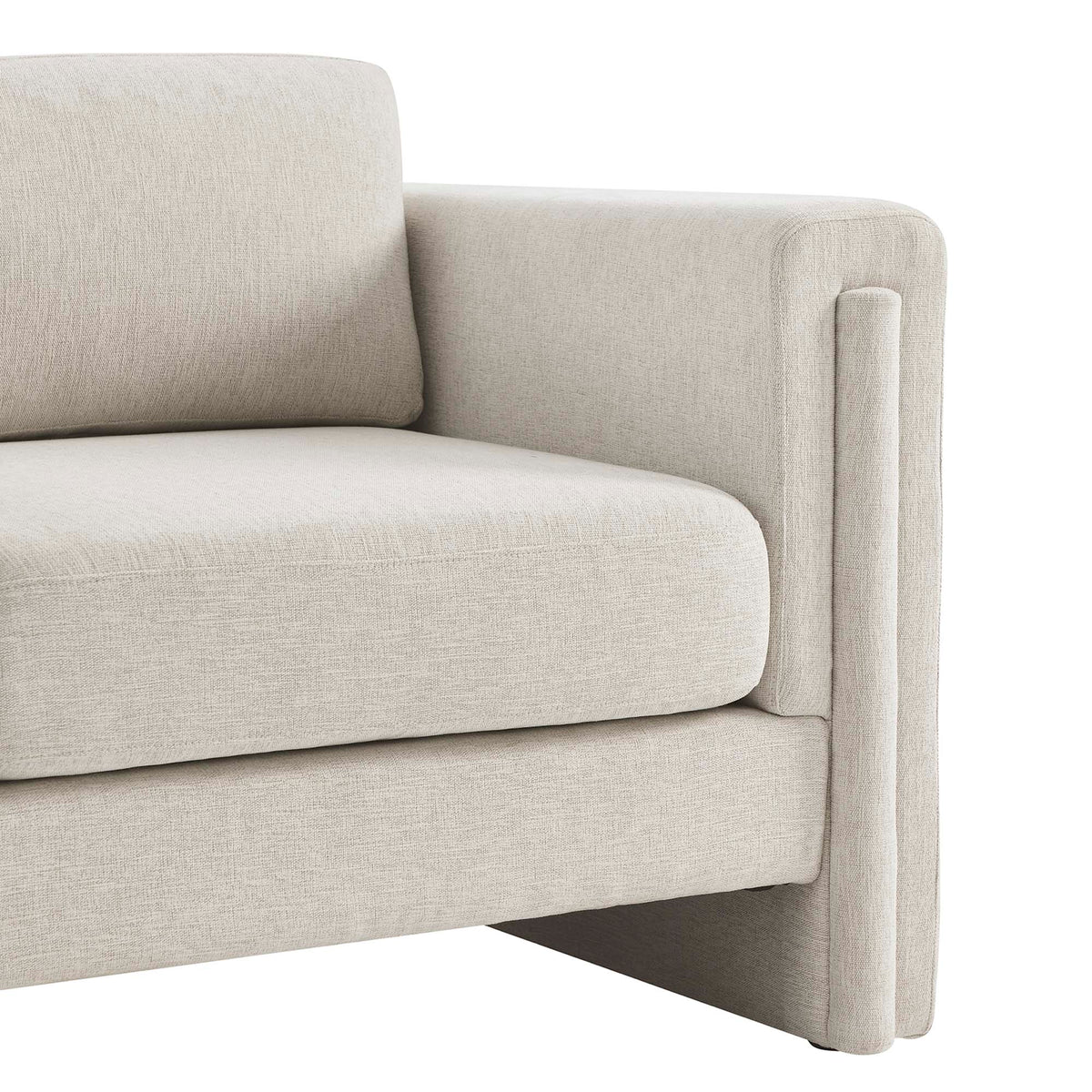 Visible Fabric Armchair - Ivory