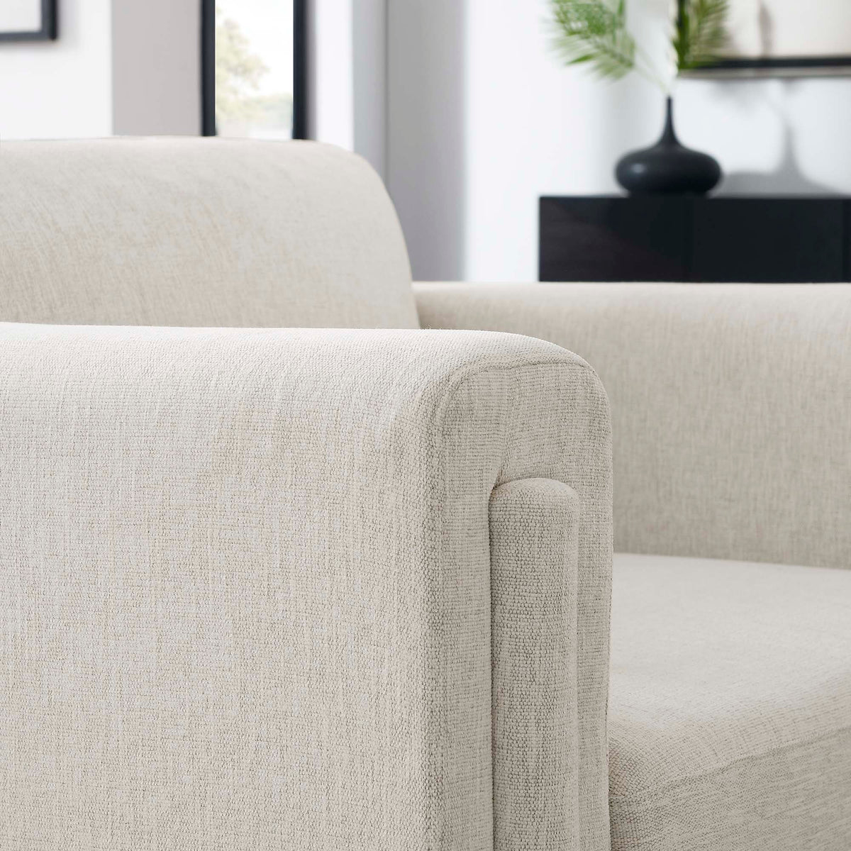 Visible Fabric Armchair - Ivory