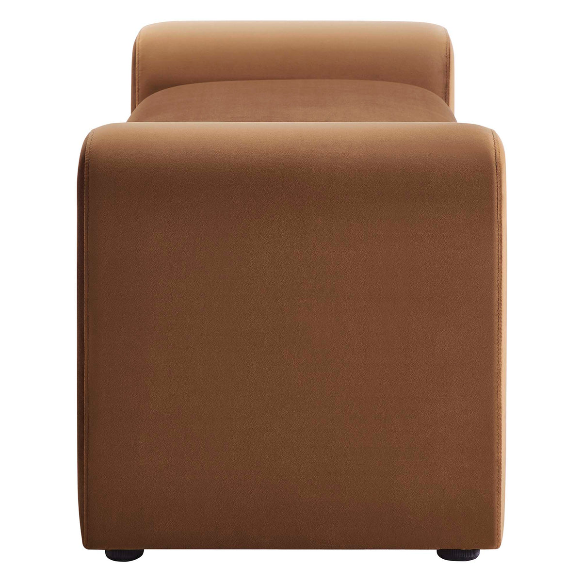 Waverly Performance Velvet Bench - Brown