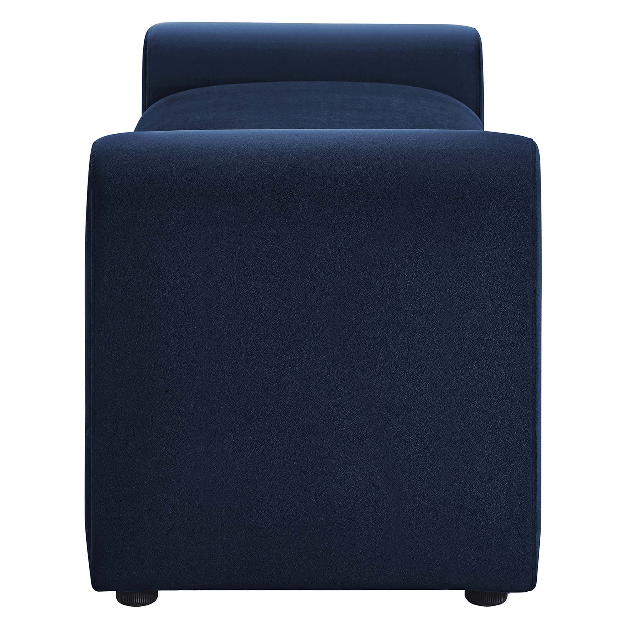Waverly Performance Velvet Bench - Midnight Blue