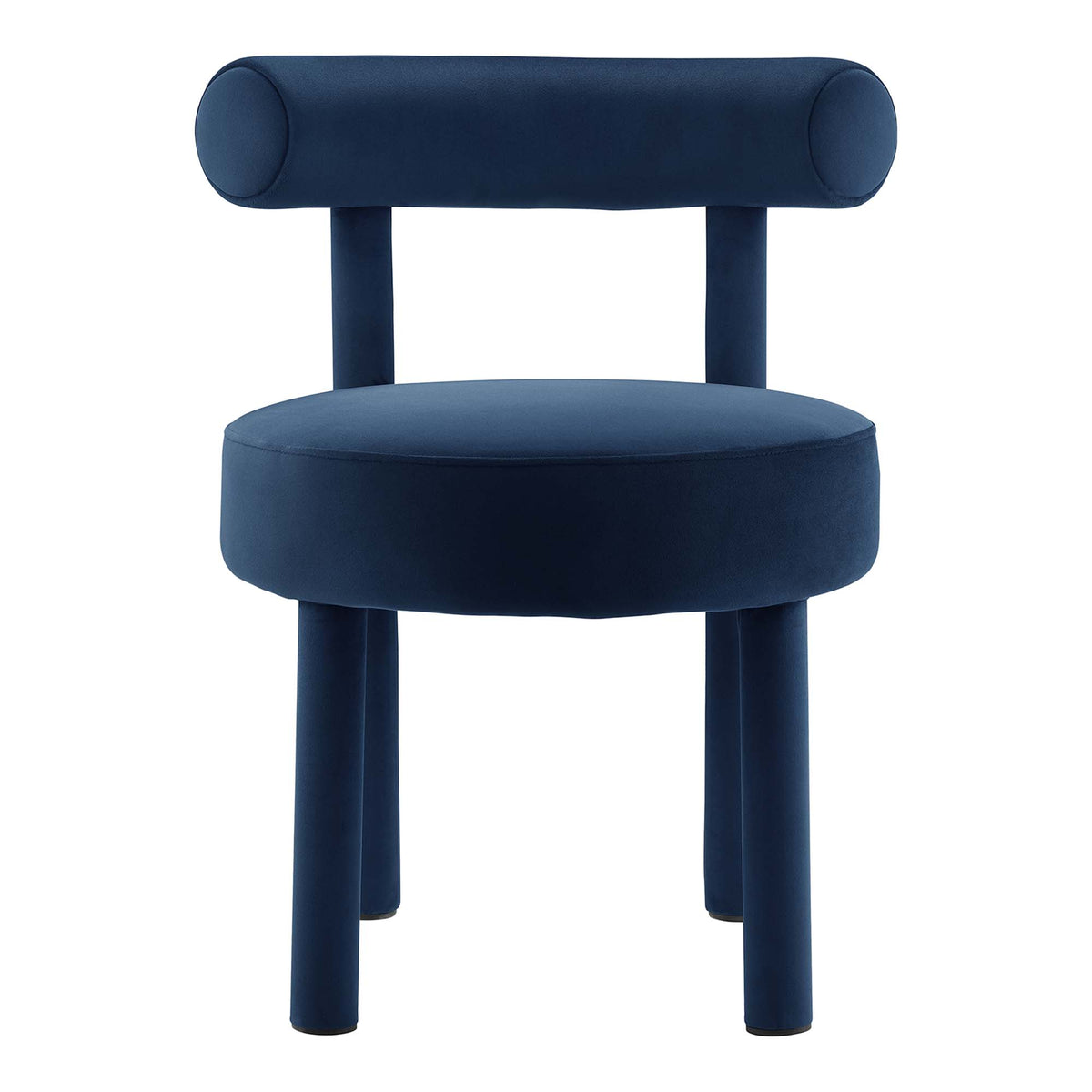 Toulouse Performance Velvet Dining Chair - Midnight Blue