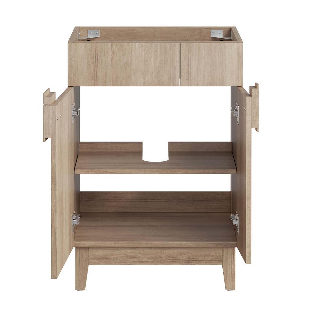 Miles 24" Bathroom Vanity Cabinet (Sink Basin Not Included) - Oak