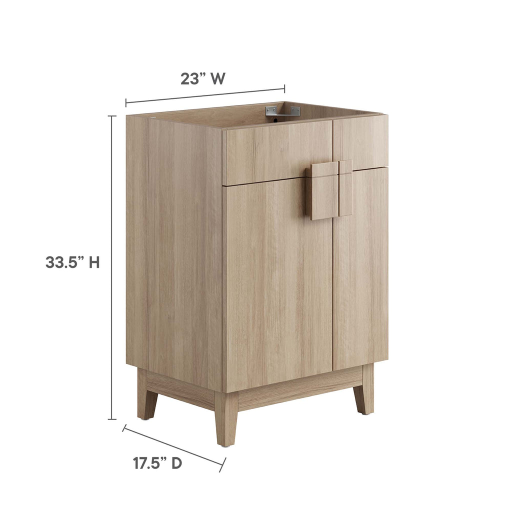 Miles 24" Bathroom Vanity Cabinet (Sink Basin Not Included) - Oak