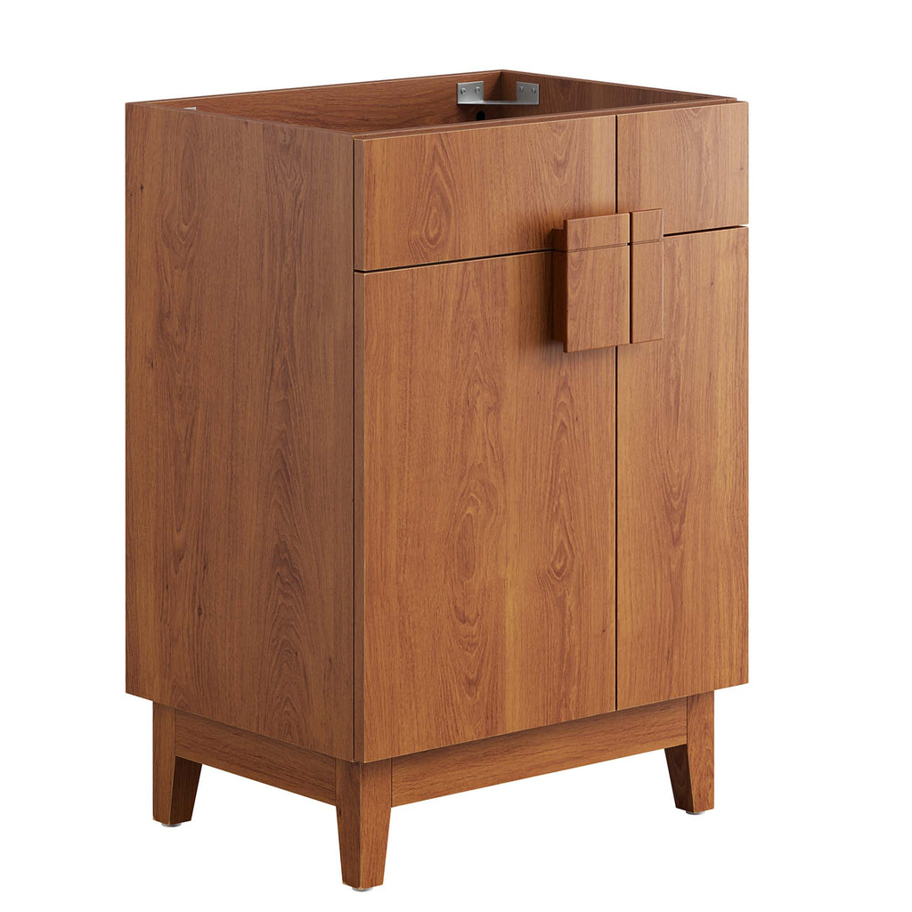 Miles 24" Bathroom Vanity Cabinet (Sink Basin Not Included) - Walnut