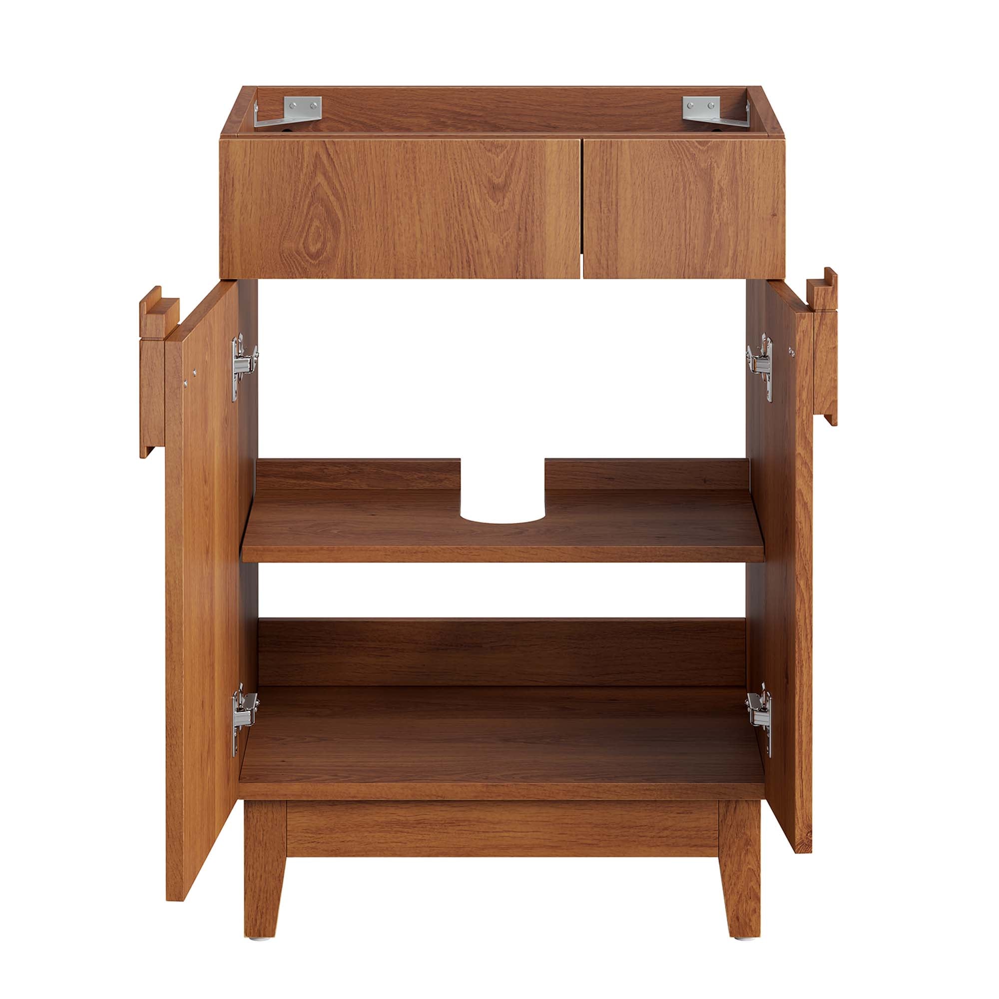 Miles 24" Bathroom Vanity Cabinet (Sink Basin Not Included) - Walnut