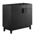 Miles 36" Bathroom Vanity Cabinet (Sink Basin Not Included) - Black