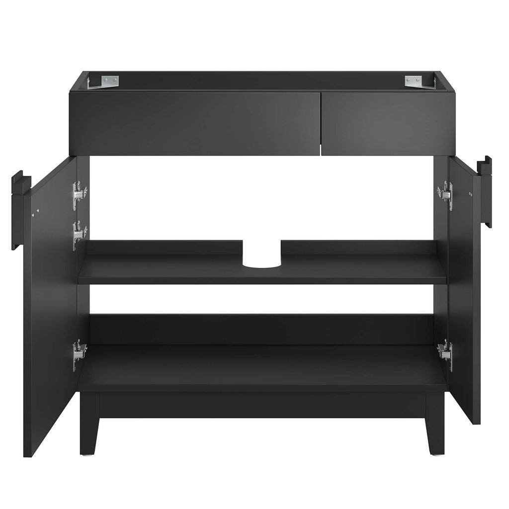 Miles 36" Bathroom Vanity Cabinet (Sink Basin Not Included) - Black