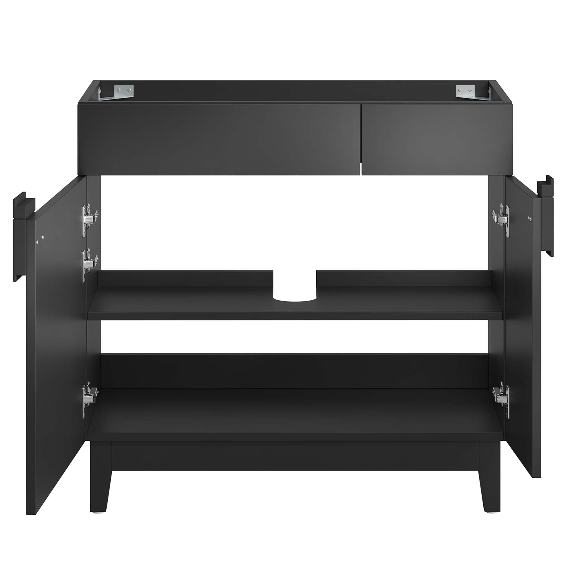 Miles 36" Bathroom Vanity Cabinet (Sink Basin Not Included) - Black