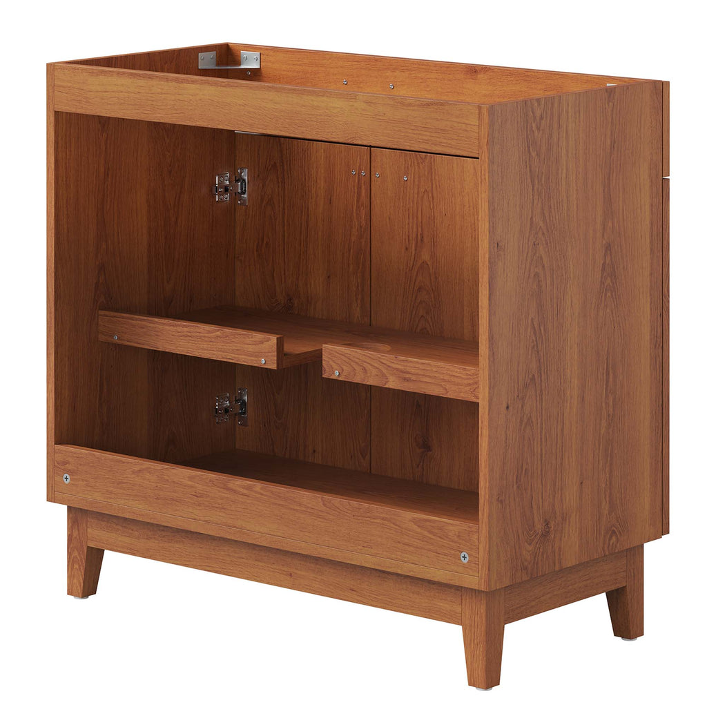 Miles 36" Bathroom Vanity Cabinet (Sink Basin Not Included) - Walnut