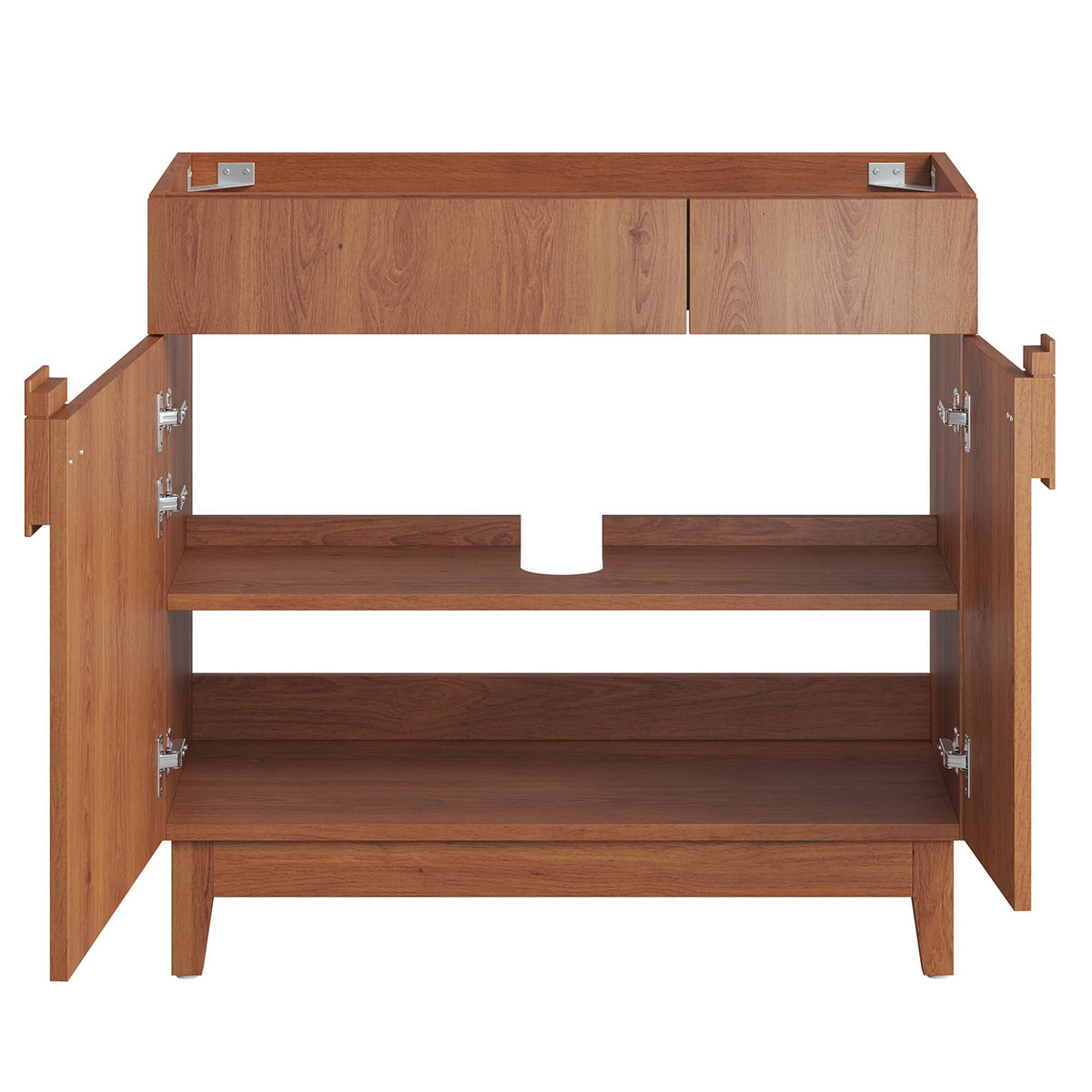 Miles 36" Bathroom Vanity Cabinet (Sink Basin Not Included) - Walnut