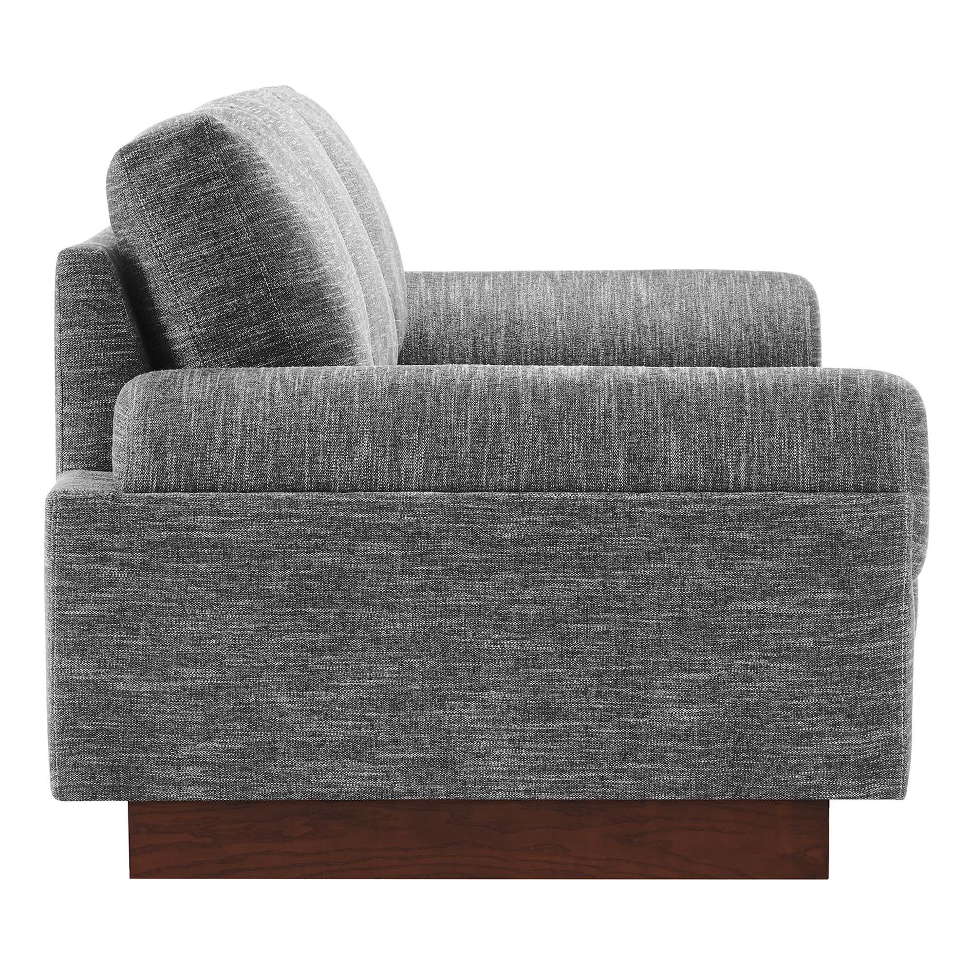 Oasis Upholstered Fabric Sofa - Gray