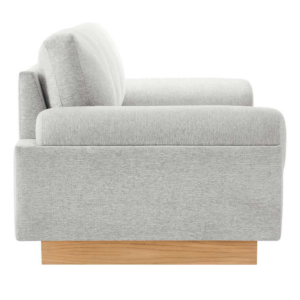 Oasis Upholstered Fabric Sofa - Light Gray
