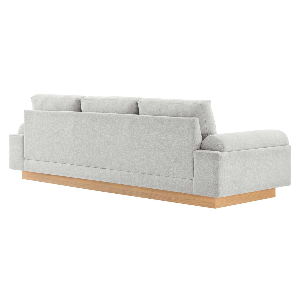 Oasis Upholstered Fabric Sofa - Light Gray