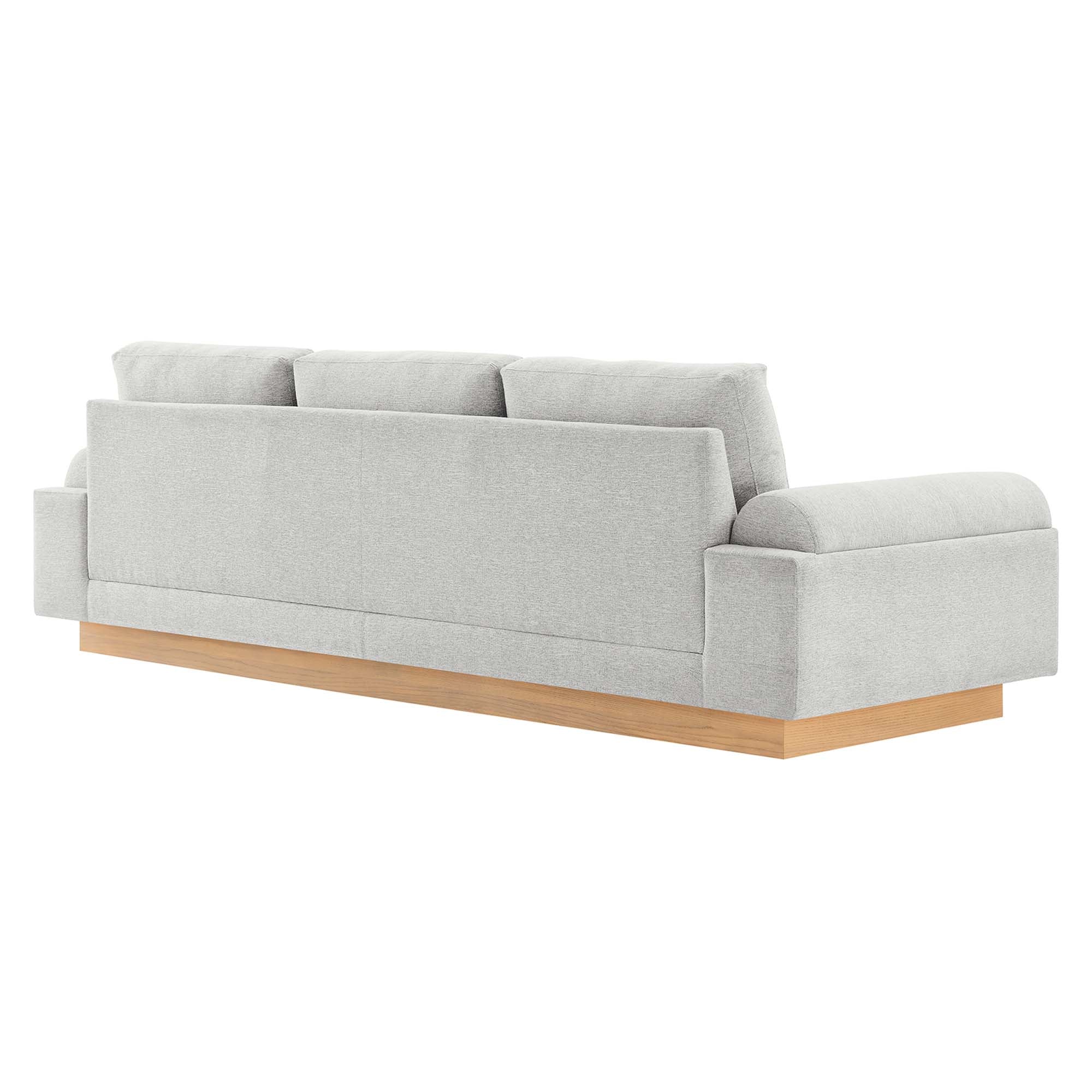 Oasis Upholstered Fabric Sofa - Light Gray