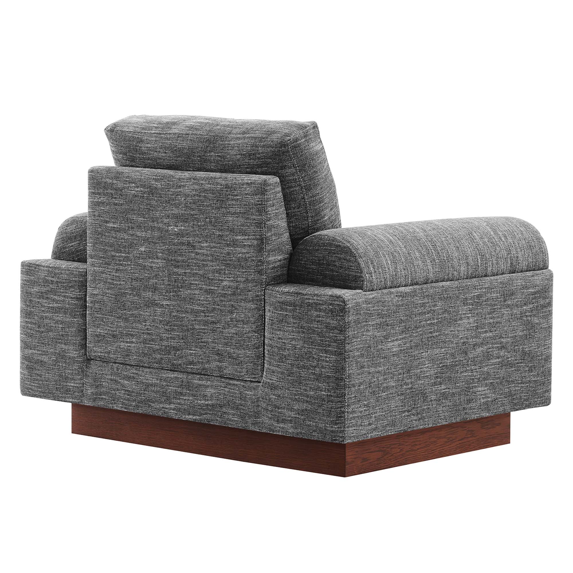 Oasis Upholstered Fabric Armchair - Gray