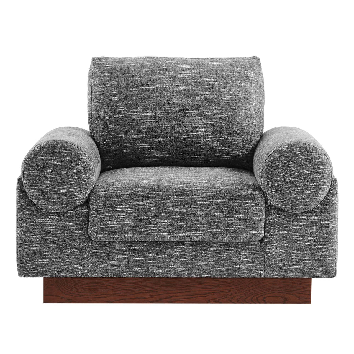 Oasis Upholstered Fabric Armchair - Gray