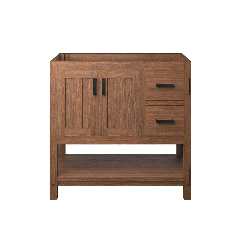 Ashlyn 36" Wood Bathroom Vanity Cabinet (Sink Basin Not Included) - Walnut
