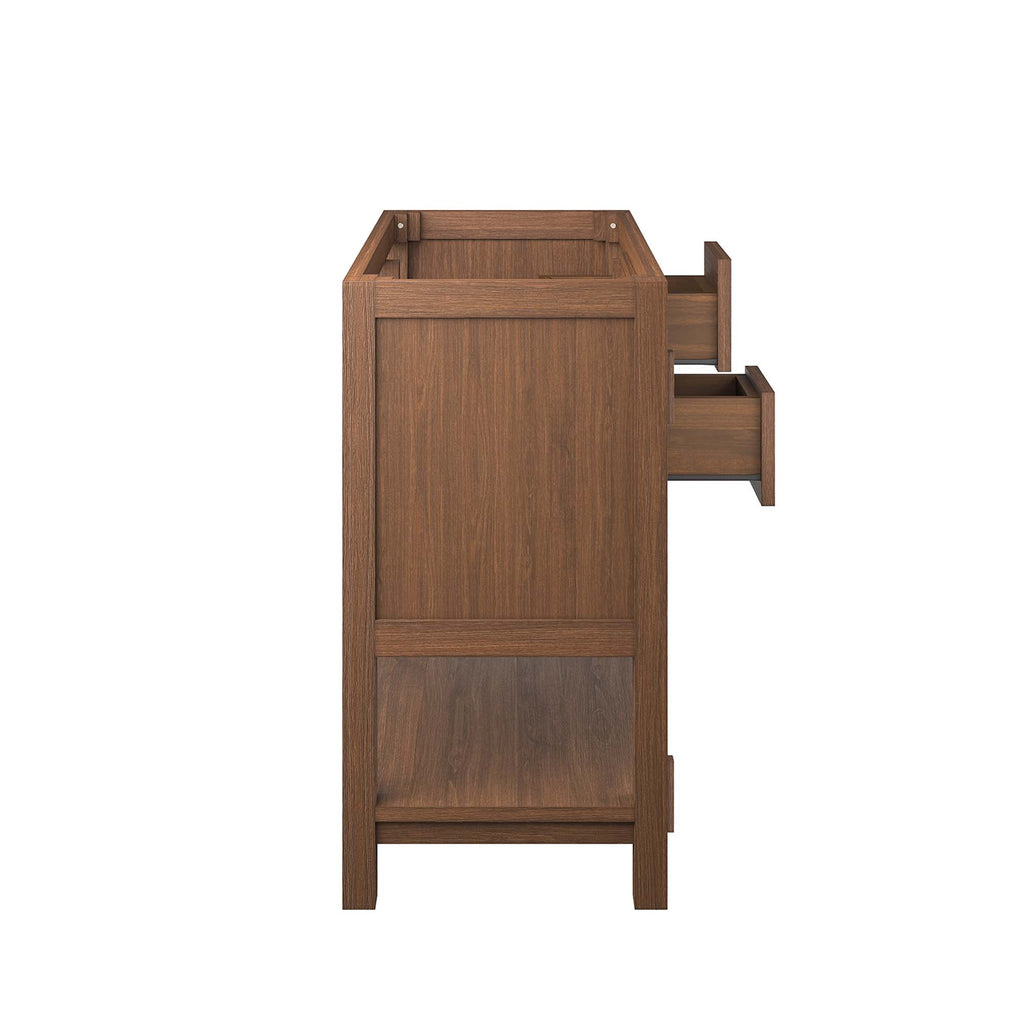 Ashlyn 36" Wood Bathroom Vanity Cabinet (Sink Basin Not Included) - Walnut