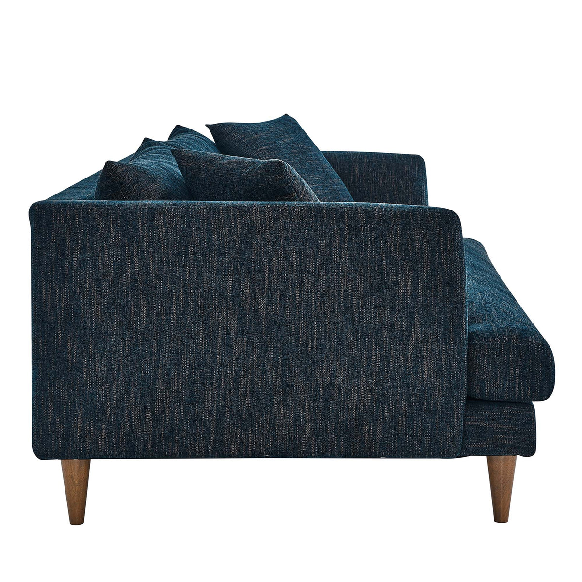 Zoya Down Filled Overstuffed Sofa - Navy Fabric